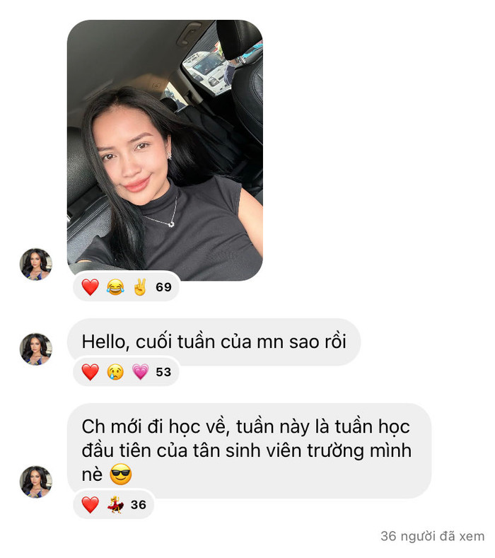 Việc Ngọc Châu chủ động nói về quá trình đi học trở lại khiến fan vô cùng thích thú