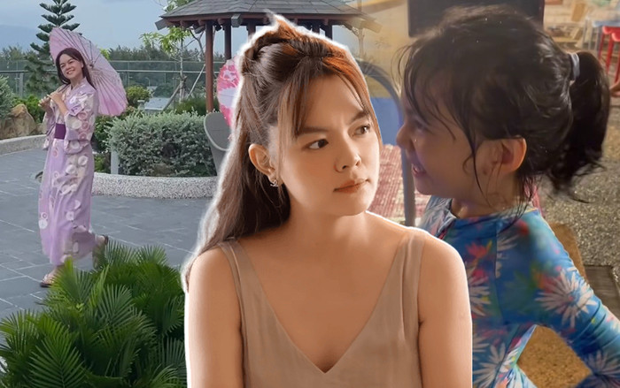 Cuối tuần của nhà Phạm Quỳnh Anh: Cùng diễn tiểu phẩm, sắc vóc ái nữ gây chú ý Ảnh 2