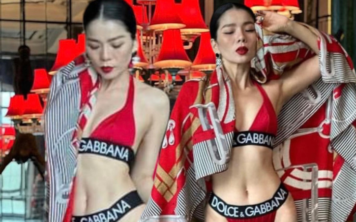 Lệ Quyên diện bikini nhỏ xíu, phô diễn ba vòng nóng bỏng đến nhức mắt Ảnh 2