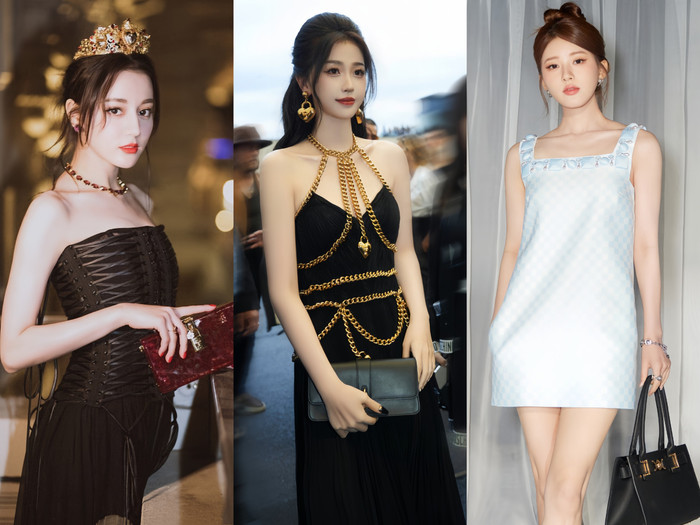 Visual khi dự Milan Fashion Week của Địch Lệ Nhiệt Ba, Ngu Thư Hân và Triệu Lộ Tư được netizen đặt lên 'bàn cân' so sánh.