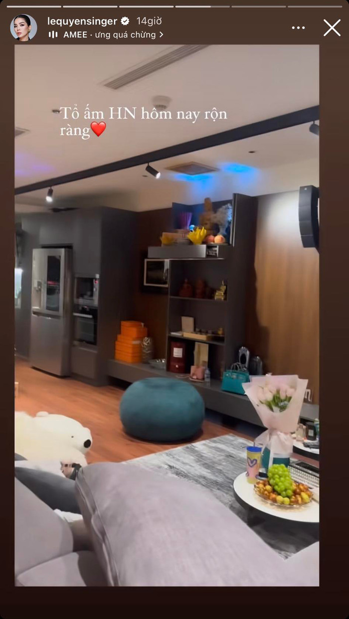 Lệ Quyên khoe tổ ấm ở Hà Nội.