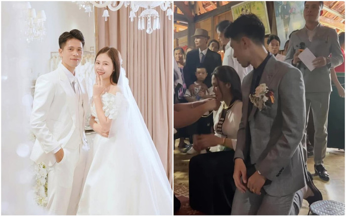 Phải quỳ gối để nhận nhiều quà cưới, Đình Trọng được nhà gái ưu ái làm điều này Ảnh 2