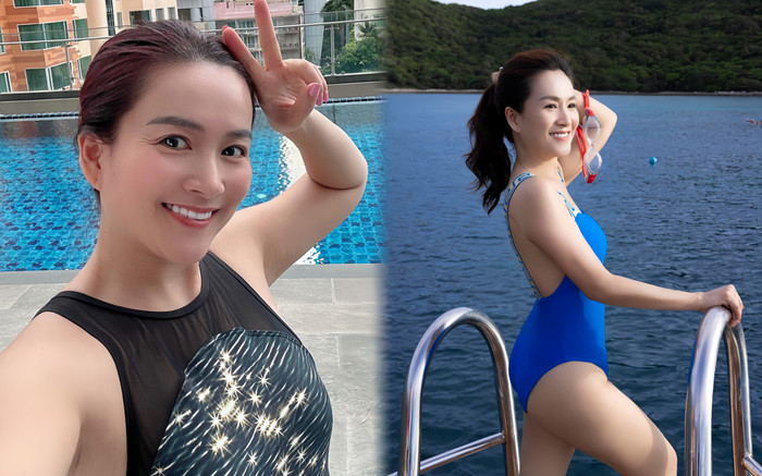 Bà xã Bình Minh gây ngỡ ngàng với tuyệt chiêu độ dáng 'chân không chạm đất' Ảnh 2