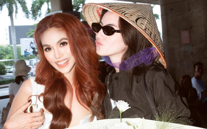 'Ma nữ' Mai Davika đã đến Việt Nam, nhan sắc thế nào khi hội ngộ cùng Lan Khuê? Ảnh 2
