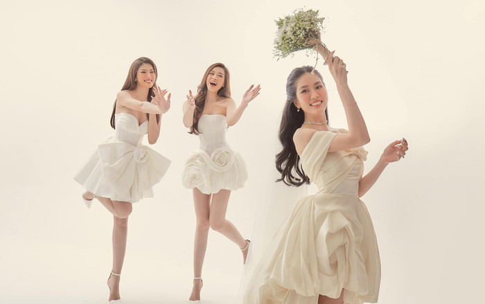 Á hậu Phương Anh hé lộ ảnh cưới 'quậy đục nước' với hai người chị em thân thiết Ảnh 2