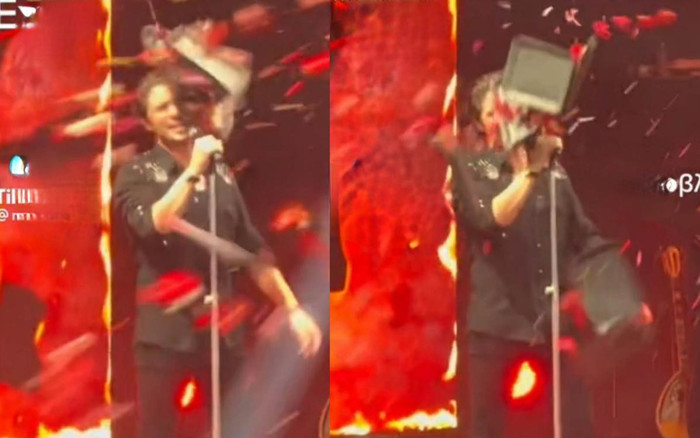 Nam ca sĩ bị ném thùng đồ vào mặt khi đang hát, dân mạng: 'Hào quang rực rỡ' Ảnh 2