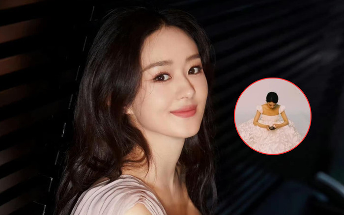 Triệu Lệ Dĩnh công khai ảnh mặc váy cưới vào ngày đầu năm mới khiến fan xôn xao Ảnh 2