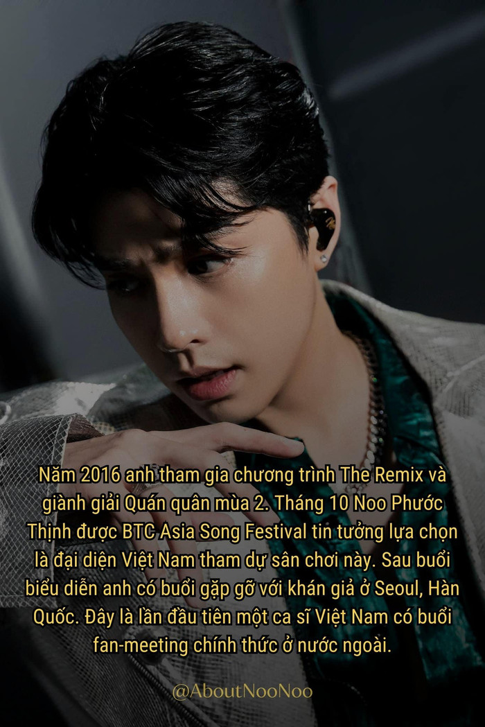 Không chỉ thành công ở trong nước, Noo Phước Thịnh còn có cơ hội đại diện Việt Nam biểu diễn ở quốc tế. 
