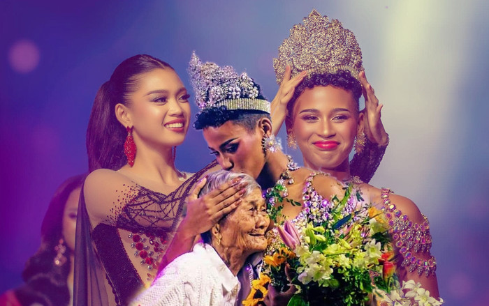 Hình ảnh bà ngoại chúc mừng cháu gái đăng quang hoa hậu khiến fan nghẹn lòng Ảnh 2