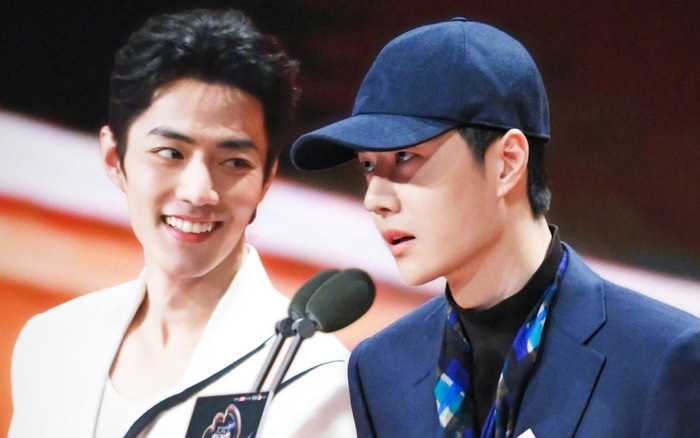 Vương Nhất Bác - Tiêu Chiến có hành động khác lạ tại Đêm hội Weibo 2023 Ảnh 2