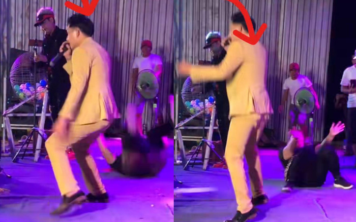 Nam ca sĩ Việt đi hát hội chợ, hoảng hồn vì một khán giả nữ nhào lộn lên sân khấu Ảnh 2
