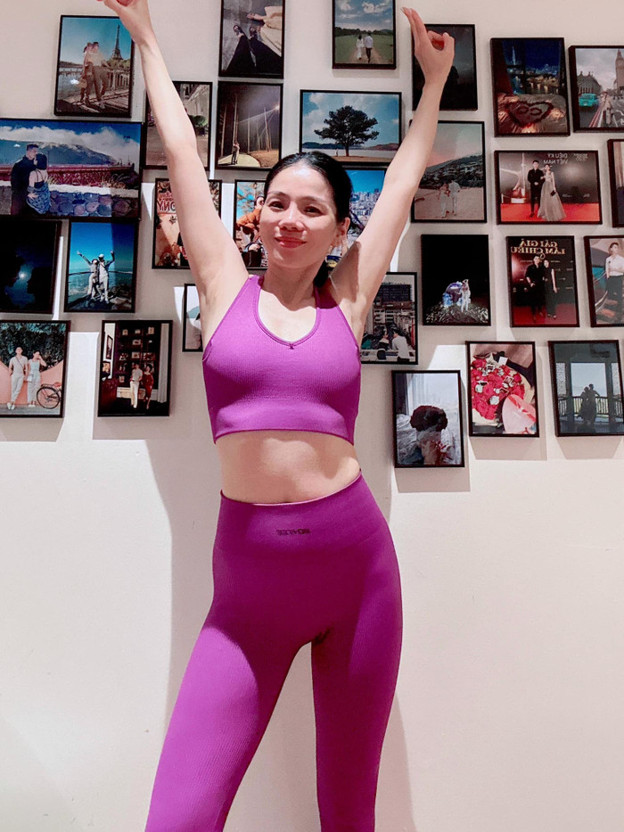 Lệ Quyên vẫn duy trì thói quen chăm chỉ tập luyện trong nhiều năm nay