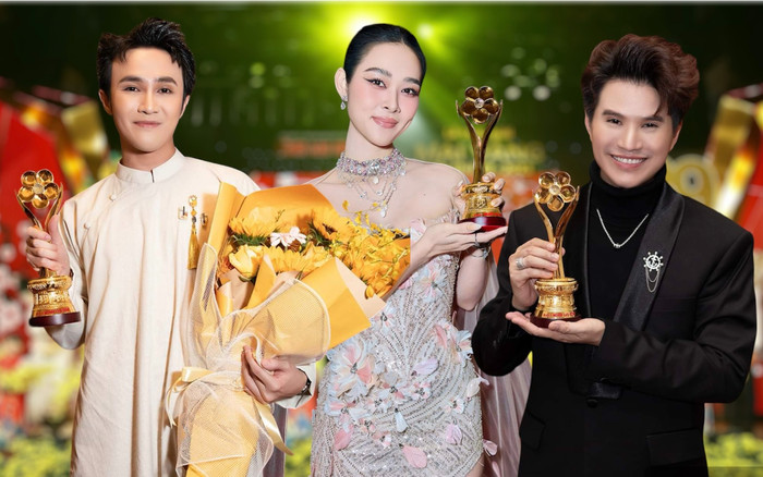 Huỳnh Lập nhận cúp Mai Vàng lần thứ 3, Diệp Bảo Ngọc, Vũ Mạnh Cường vỡ òa trong lần đầu được vinh danh Ảnh 2