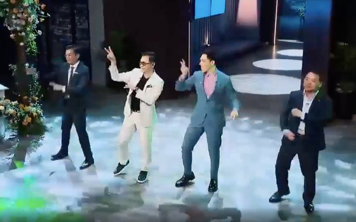 Rầm rộ clip Shark Bình cùng dàn 'cá mập' nhảy cắt đôi nỗi sầu trước mặt một mỹ nhân Ảnh 2