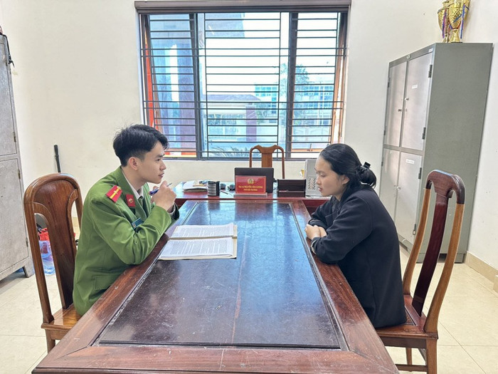 Lê Thị Thuyên tại cơ quan điều tra