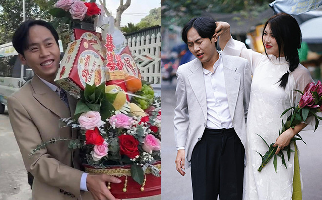 'Bà hàng xóm' đánh đá nhất TikTok cưới vợ, nhan sắc cô dâu gây chú ý Ảnh 2