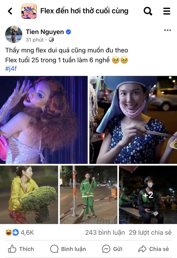 Thuỳ Tiên khéo 'flex' một tuần làm 6 nghề, netizen trêu đùa: 'Hoa hậu chỉ là nghề tay trái' Ảnh 1