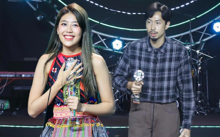 PiaLinh cúi gập người cảm ơn 'tiền bối' Đen Vâu trên sân khấu Làn Sóng Xanh: Ẵm trọn điểm 10 lễ phép Ảnh 2