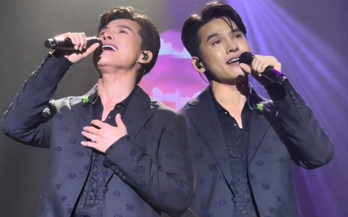 Quốc Thiên nghẹn ngào khi hát ca khúc về gia đình, mắt đỏ hoe như chực khóc trên sân khấu Ảnh 2