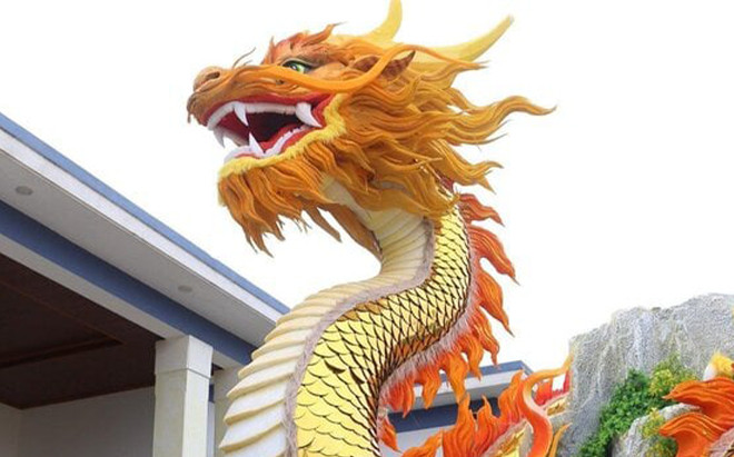 Quảng Trị trình làng tượng linh vật rồng với thần sắc uy nghi, vảy vàng sáng loáng Ảnh 2