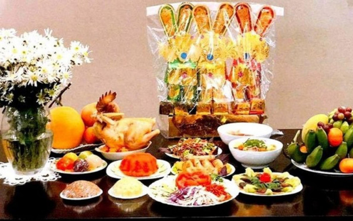 Mâm cúng chuẩn và văn khấn ông Công ông Táo đầy đủ 2024 Ảnh 2