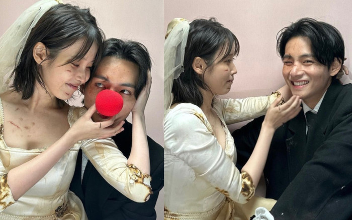 Dân tình 'xỉu up, xỉu down' khoảnh khắc đầy 'thính' giữa IU và V (BTS) Ảnh 2