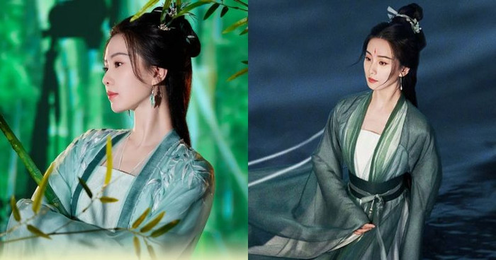 Lưu Thi Thi hợp tác cùng Trương Vân Long ở phần Trúc Nghiệp. 