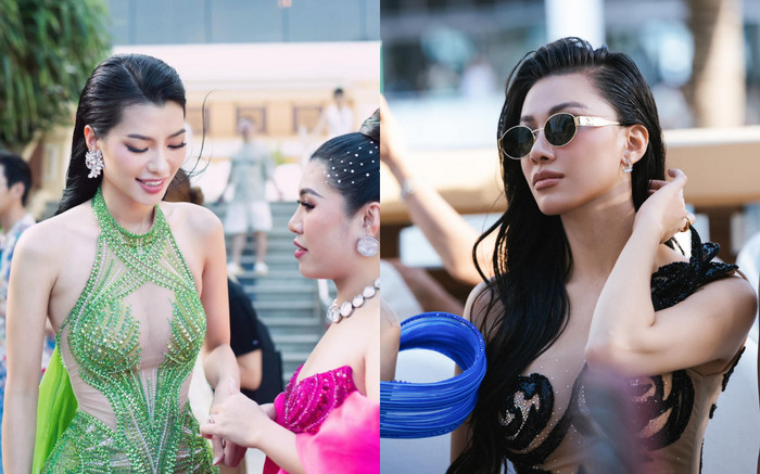 Á hậu Hoàng Nhung bị một đàn chị 'lơ đẹp' ở sự kiện đầu tiên hậu đăng quang? Ảnh 2