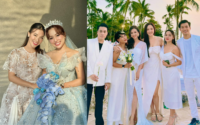 Mai Phương Thuý, Hoàng Oanh và dàn sao xúng xính dự đám cưới của MC Vân Hugo Ảnh 2