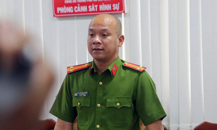 Trung tá Nguyễn Thành Hưng. Ảnh: Dân Trí