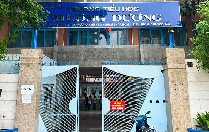 Trường tiểu học Chương Dương nơi xảy ra vụ việc.