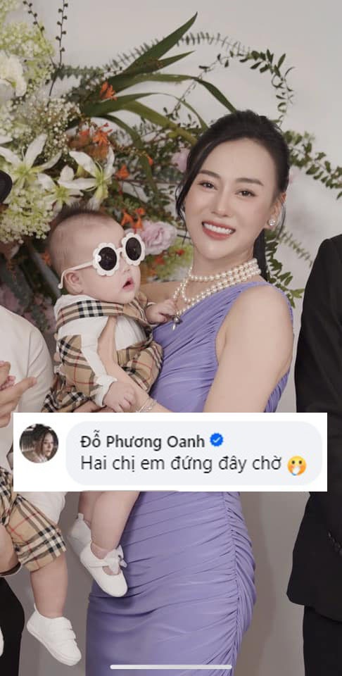 Phương Oanh hài hước tung hứng, tương tác cùng chồng khi ví mình và con gái như hai chị em.