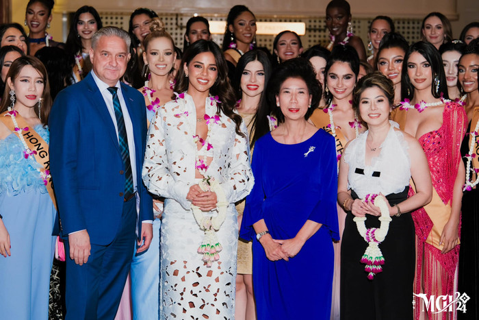 Các thí sinh trong hoạt động tiếp theo của Miss Grand International 2024.