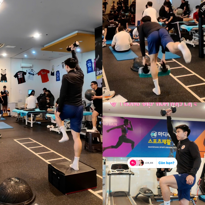 Doãn Hải My cập nhật tình hình phục hồi của ông xã hằng ngày trên trang cá nhân để khán giả tiện theo dõi. Cô cũng là người đồng hành, an ủi nam cầu thủ trong giai đoạn khó khăn này. 