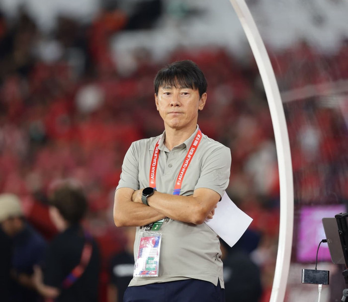 HLV Shin Tae Yong đã suýt vượt HLV Park Hang Seo trong ngày Indonesia hoà đáng tiếc trước Bahrain. Ảnh: Instagram Shin Tae Yong