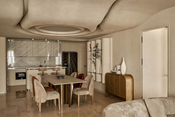 Không gian bếp hiện đại, đầy đủ tiện nghi.