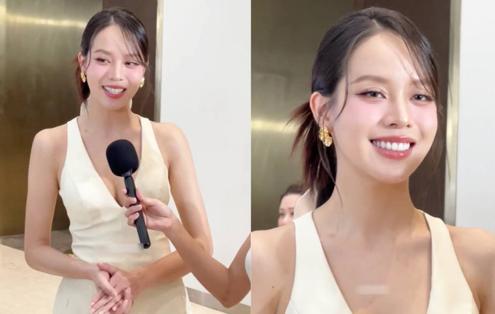 Rộ clip ghi lại khoảnh khắc Hoa hậu Thanh Thủy bỏ về giữa sự kiện.