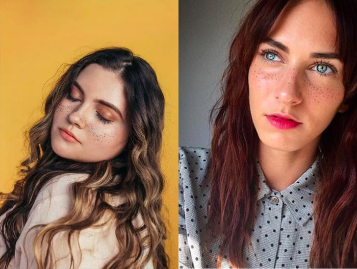 Miếng dán tàn nhang giả đã trở thành một xu hướng mới trong trang điểm.