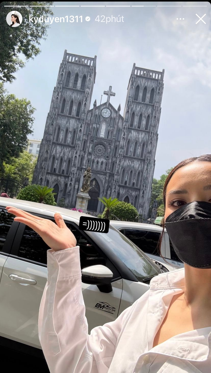 Kỳ Duyên check-in lại địa điểm từng có khoảnh khắc đẹp với Minh Triệu.