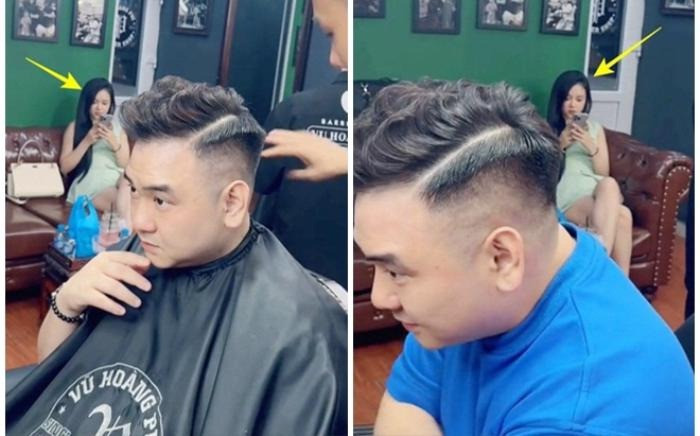 Ý Nhi bị bắt gặp ngồi đợi Xemesis cắt tóc.