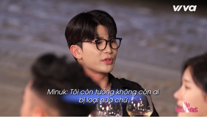 Minuk thấy sốc khi có người chơi sẽ phải bị loại. 