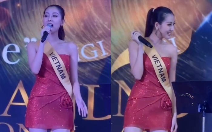 Hoa hậu Quế Anh lại hát hò tại Miss Grand International 2024, để lộ khuyết điểm về giọng hát.