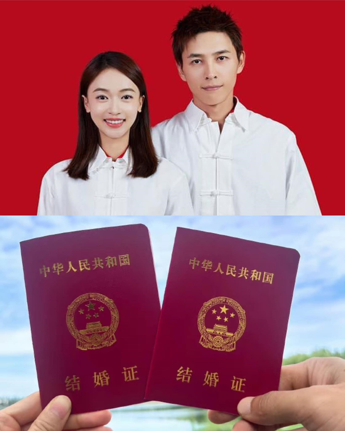 Cả hai bất ngờ khoe việc đăng ký kết hôn, dù trước đó từng nhiều lần phủ nhận mối quan hệ yêu đương.