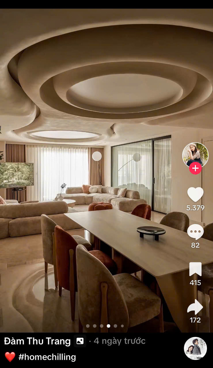 Cách đây không lâu, Đàm Thu Trang chia sẻ hình ảnh nhà mới trên mạng xã hội.