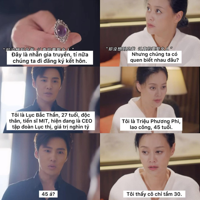 Câu chuyện tình của tổng tài nghìn tỷ và dì lao công 45 tuổi