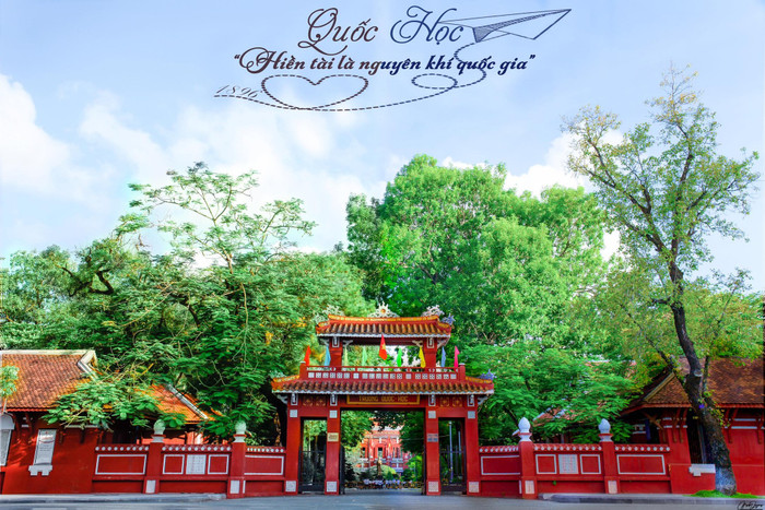 Trường THPT Chuyên Quốc học Huế là nơi Phú Đức đang theo học