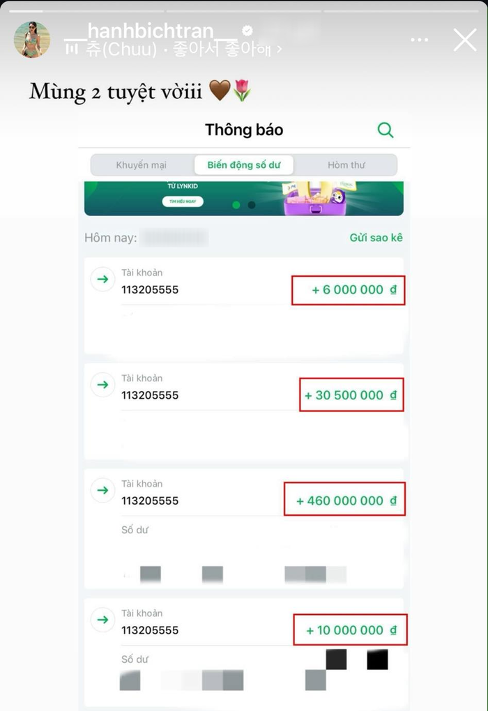 Bạn gái Vũ Văn Thanh từng kiếm hơn nửa tỷ chỉ trong một ngày.