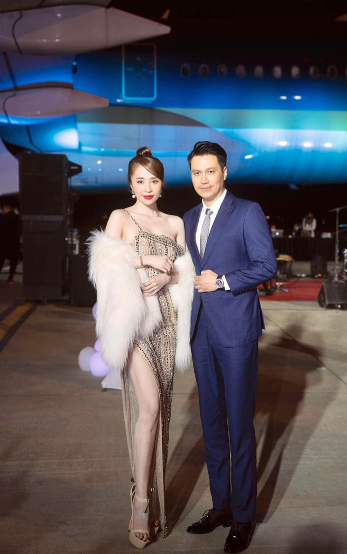 Quỳnh Nga và Việt Anh thường cùng nhau xuất hiện trong nhiều sự kiện. Ảnh: FBNV