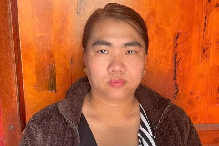 Vũ Thị Thu Trang tại cơ quan công an (Ảnh: Công an tỉnh Gia Lai).