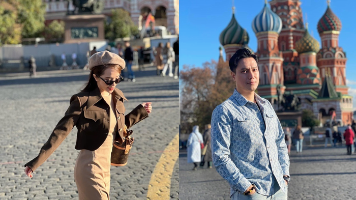 Việt Anh và Quỳnh Nga bị 'soi' đi du lịch cùng nhau. 